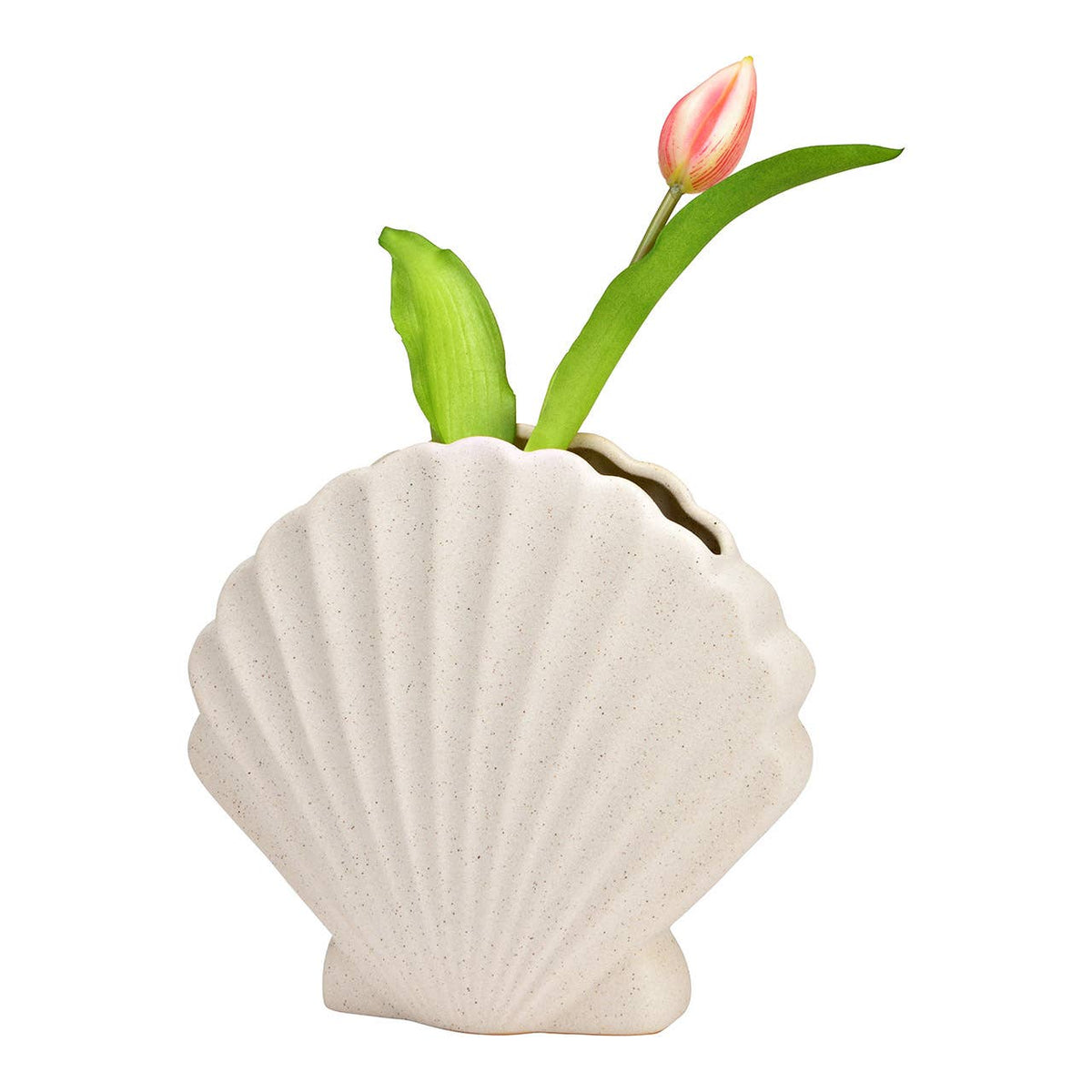 Maljakko Shell, valkoinen/hiekka