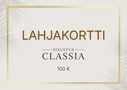 Sisustus Classia-lahjakortti