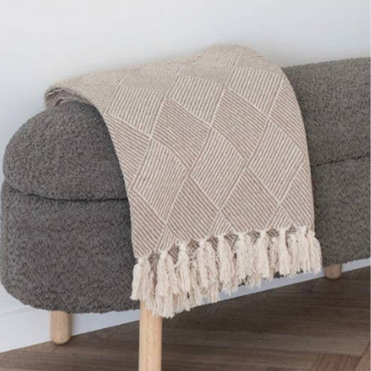 Torkkupeitto Serene, taupe