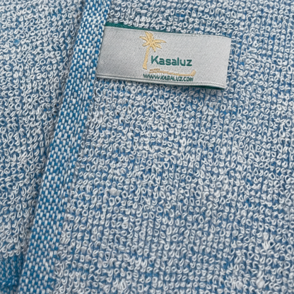 Kaksipuolinen rantapyyhe Paloma, turkoosi - taupe