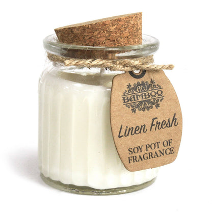 Bamboo Linen Fresh -soijavahakynttilä