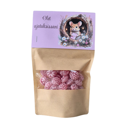 Vadelmakaramellit - Olet ajatuksissani 200g