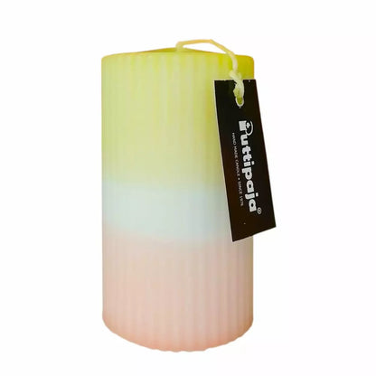 Dip dye vekkikynttilä, vaaleankeltainen, aprikoosi
