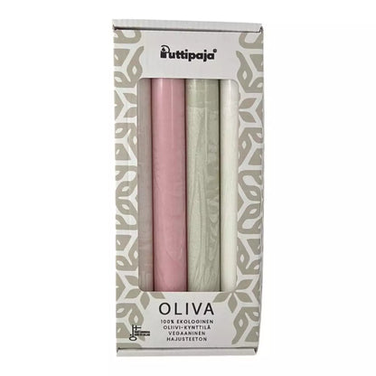 Kynttiläpakkaus Oliva 4 kpl, kesälajitelma